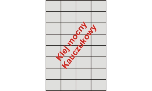 Etykiety samoprzylepne białe matowe na arkuszach A4 mocny klej  52,5x37